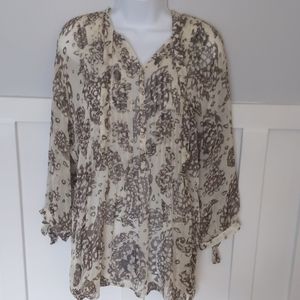 Coldwater Creek Beautiful Flowy Light Tunic